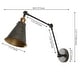 preview thumbnail 35 of 64, Rover 7" Adjustable Arm Metal LED Wall Sconce by JONATHAN Y