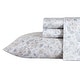 preview thumbnail 11 of 64, Laura Ashley Soft & Silky Sateen Printed Cotton Sheet Set King - Quartet Grey