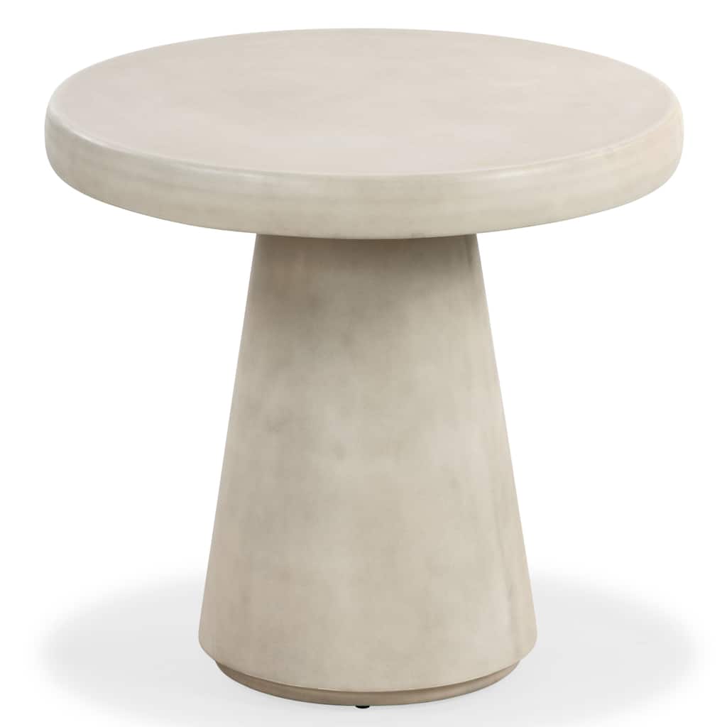 SAFAVIEH Couture Hayleen Round Concrete Accent Table - 24"W x 24"D x 22"H