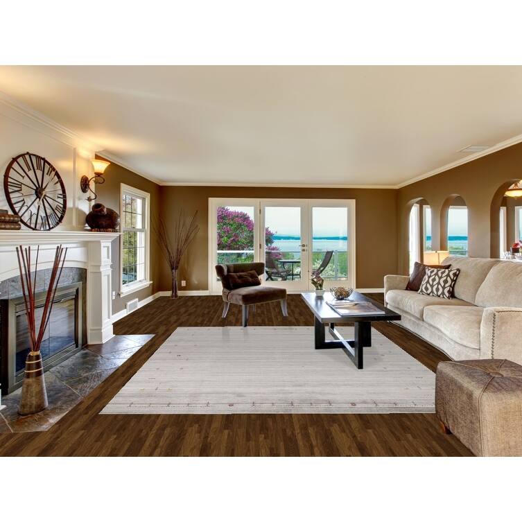 Handmade Gabbeh Indian Area Rug Hand-Knotted Wool Carpet - 8'0"x 9'11"