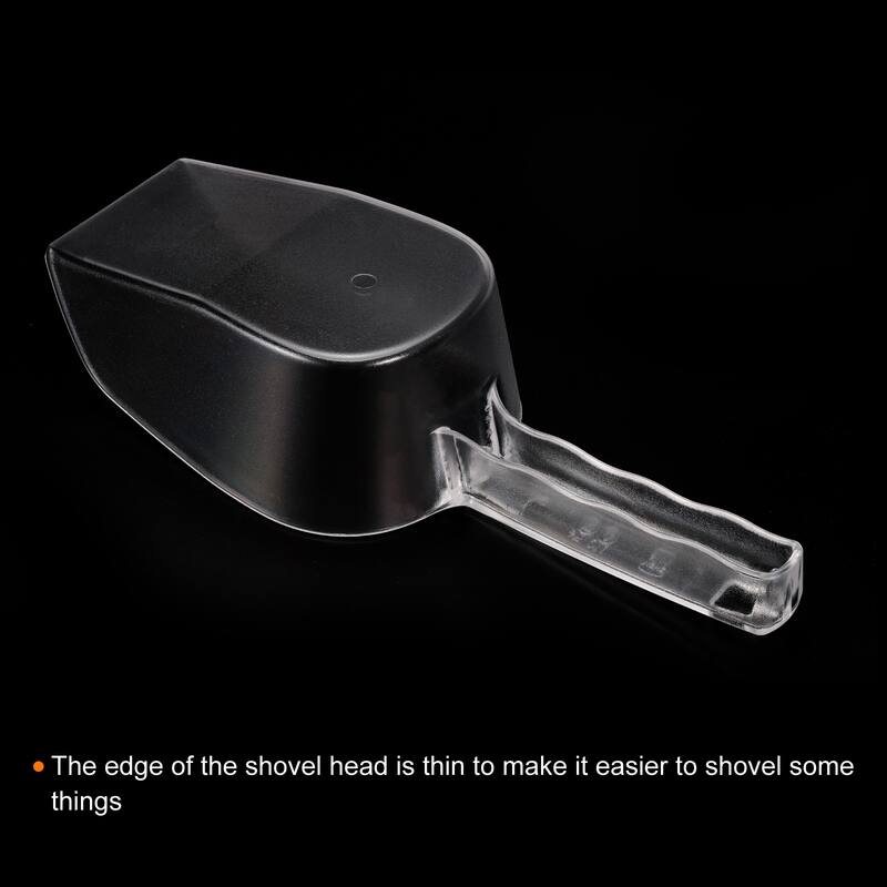 Ice Scoop 11.02x3.43" Small Ice Maker Flour Cereal Sugar Handle Shovel - Clear