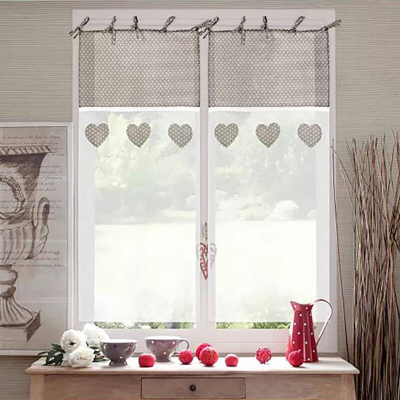 Bundle 2 Cafe Curtain Rods with 4 Self Adhesive Matching Hooks