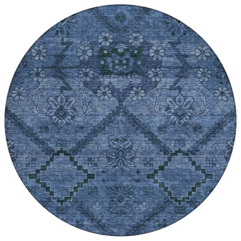 HomeRoots Floral Transitional Rectangle Outdoor Rug