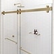 preview thumbnail 6 of 33, Polaris 60 in. x 78 in. Fully Frameless Glass Sliding Bypass Shower Doors with Square Hardware