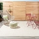preview thumbnail 30 of 119, Nourison Courtyard Indoor/Outdoor Modern Geometric Area Rug 7' x 10' Rectangle - Ivory/Silver
