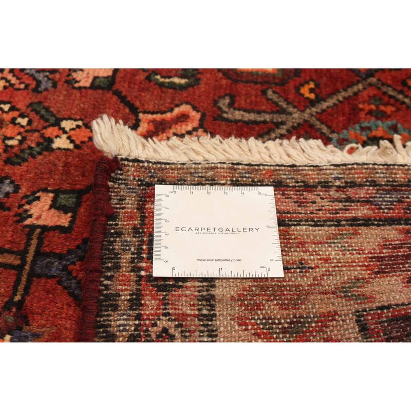 ECARPETGALLERY Hand-knotted Andelz Red Wool Rug - 3'8 x 9'6