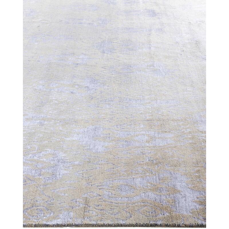 Ikat One-of-a-Kind Hand-Knotted Area Rug, Beige - 7' 10" x 9' 10"