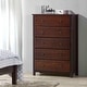 preview thumbnail 8 of 20, Grain Wood Furniture Shaker 5-drawer Solid Wood Chest Cherry