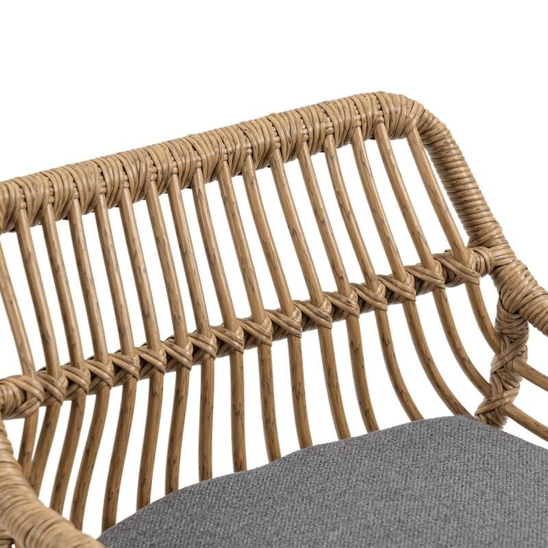 Modern Swivel Bar Stools Set of 2 Adjustable Counter Height Chairs with Footrest for Kitchen, Dining Room