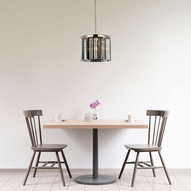 Royce Edge 6-Light Polished Nickel Pendant