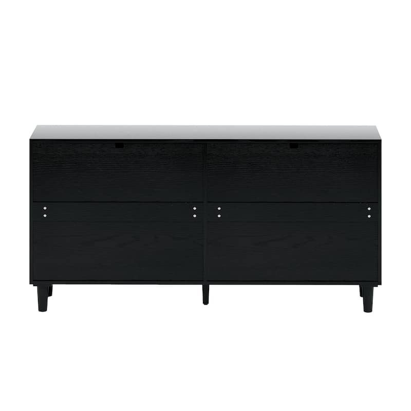 Bedroom Rattan Dresser with Drawers