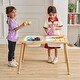 preview thumbnail 8 of 8, Natural Pine Wood Sensory Table with Storage Bins for Kids - 32.1” L x 23.6” W x 19.9” H