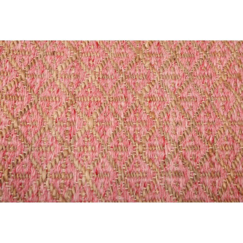 ECARPETGALLERY Flat-Weave Palas Denizli Dark Pink Kilim - 5'3 x 7'6