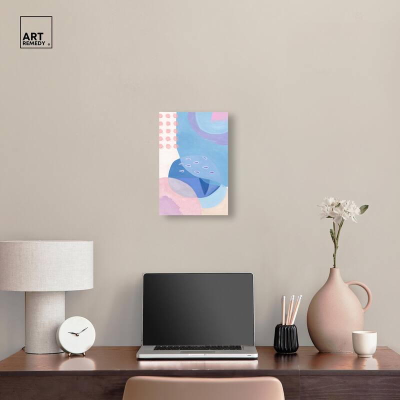 Doll Memories - Pretty Blue II Canvas by Art Remedy, Gallery Wrapped