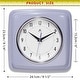 preview thumbnail 128 of 146, Infinity Instruments Retro 9.25-inch Square Wall Clock - 9.25 x 1.875 x 9.5