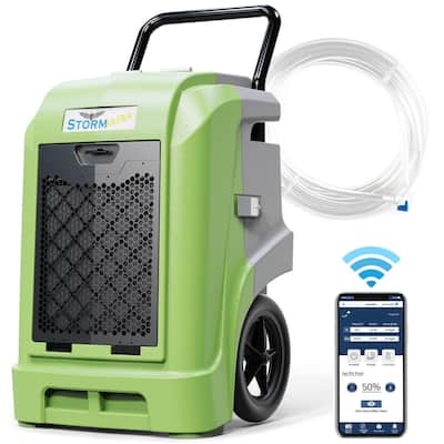 AlorAir Commercial Dehumidifier with Pump Drain Hose, 190 Pints Smart Wi-Fi Large Capacity Industrial Dehumidifier for Basements