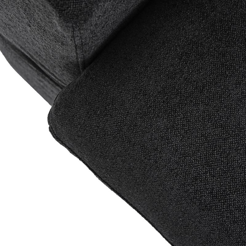 L-shape Linen Upholstered Sofa Multiple Cushions Sectional Couch