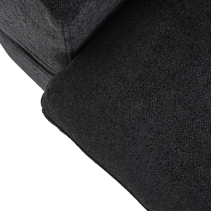 160'' Modern Linen Upholstery 4 Piece Sectional Sofa Minimalism Commix Down Filled Modular Couches