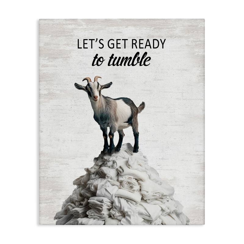 Stupell Ready To Tumble Laundry Canvas Wall Art Design By Lettered and Lined - 36 x 48