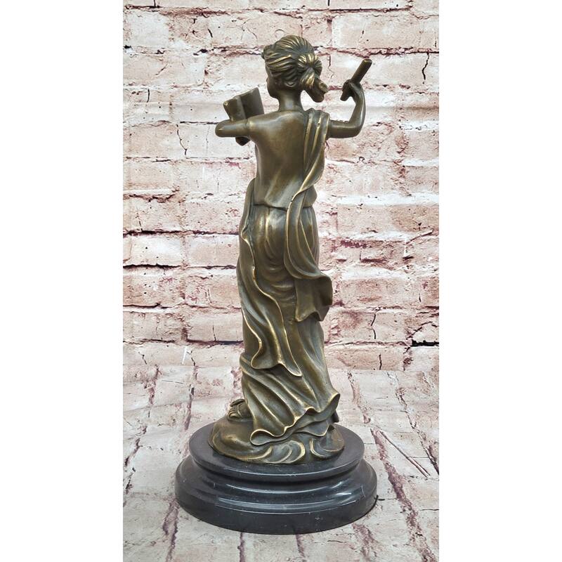 Athena Greek Goddess Mythological Figure Bronze Sculpture Original Art By Milo