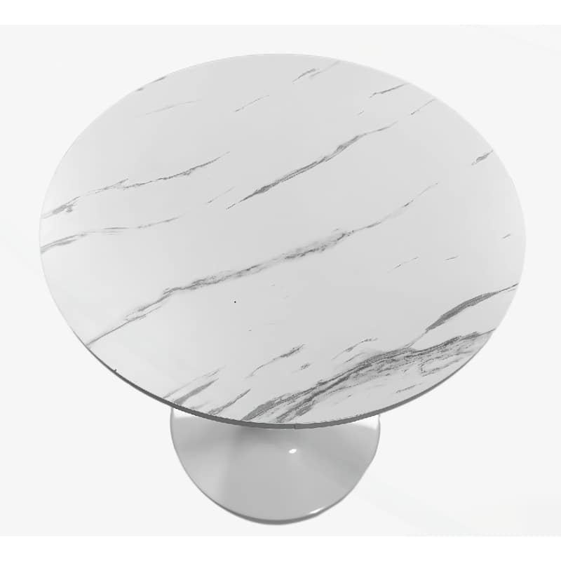 Versatile Modern Round Dining Table with Sturdy Construction and Stylish Design