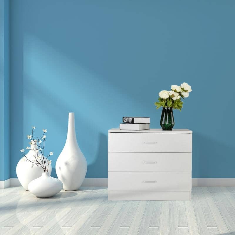 3/4 Drawers Dresser Wood Chest Cabinet