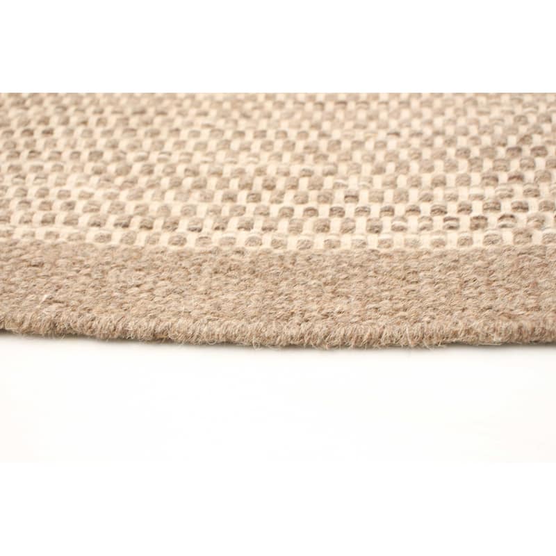 ECARPETGALLERY Hand Loomed Bungalow Wool Dhurrie