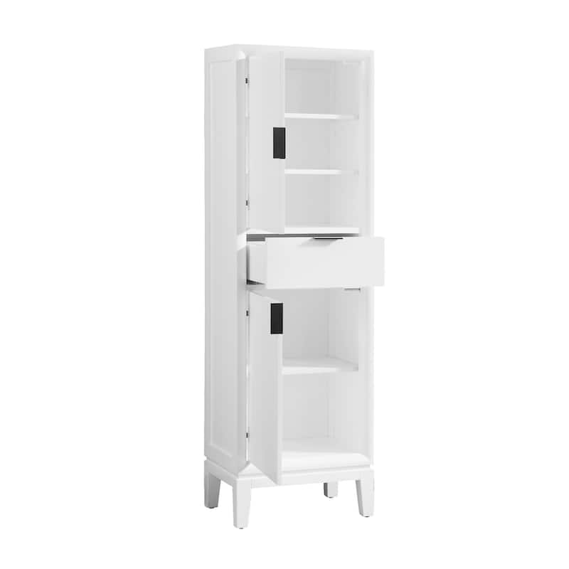 Avanity Emma 65" H x 20" W Plywood and Wood Free Standing Linen Tower