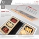 preview thumbnail 6 of 7, STYLISH 18 inch Over the Sink Divided Serving Board with 3 Collapsible Containers - 16.75" x 8.5"
