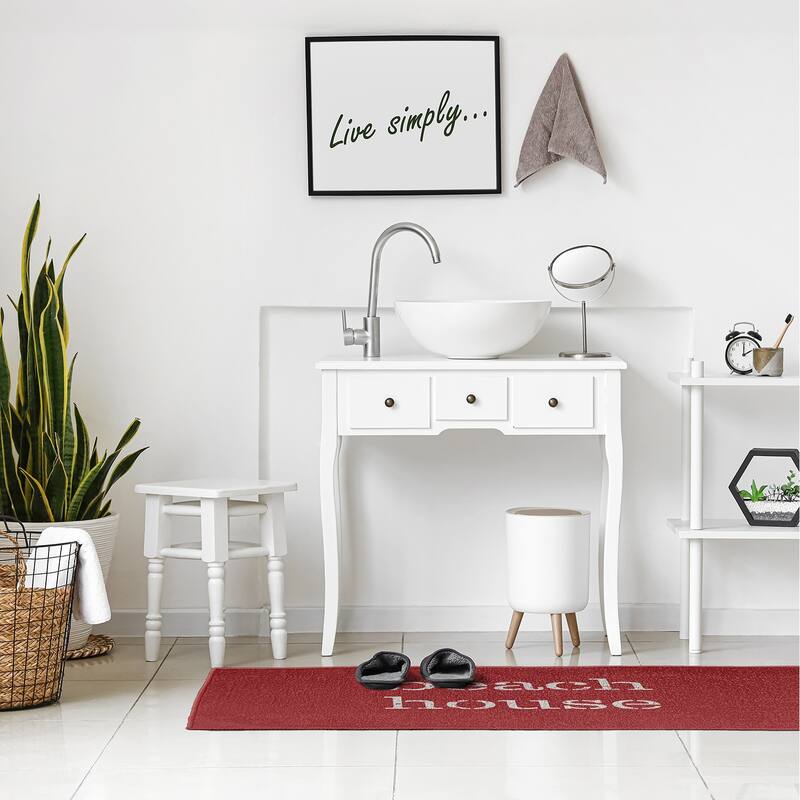 Beach House Nautical Chenille Rug