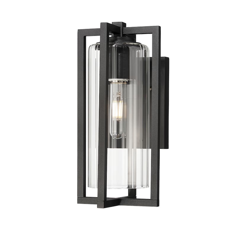 Z-Lite 5013S Aura 13" Tall Marine Grade Outdoor Wall Sconce - Black