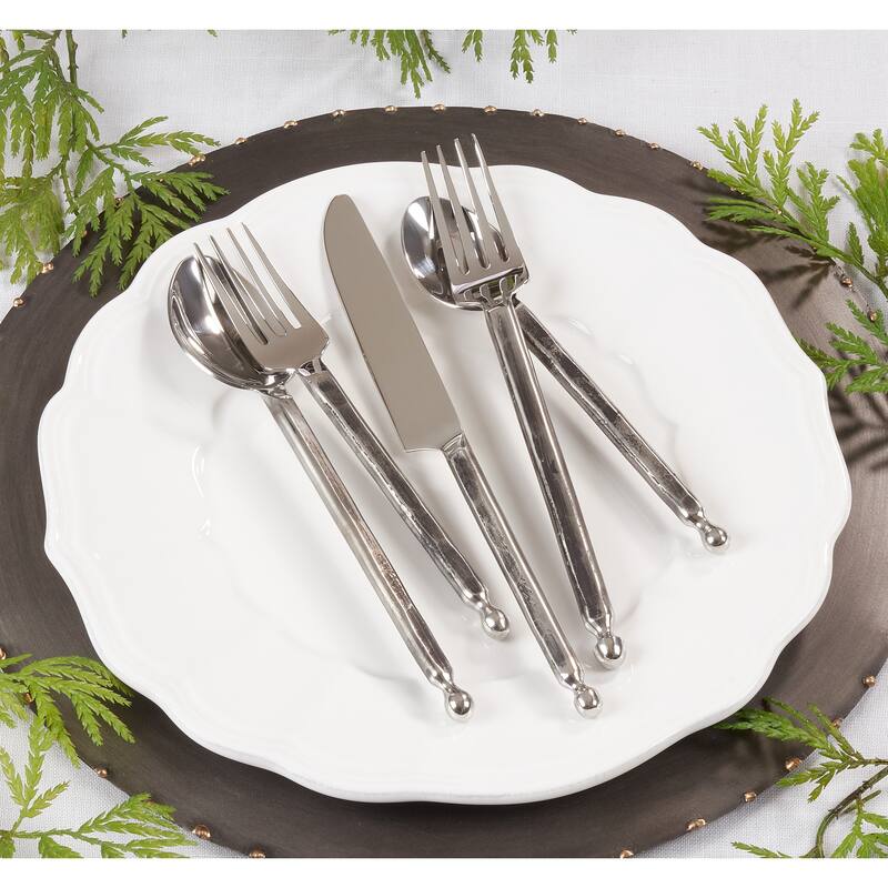 Stainless Steel Flatware With Solid Design (Set of 5)