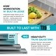 preview thumbnail 25 of 137, KRAUS Kore Workstation Drop-In Stainless Steel Kitchen Sink