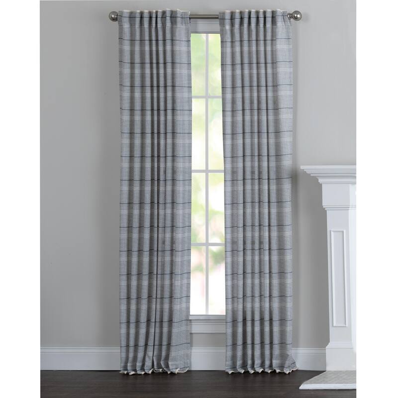 Miller Curtains Billings Hidden Back Tab Rod Pocket Panel - Navy - 50" x 95"