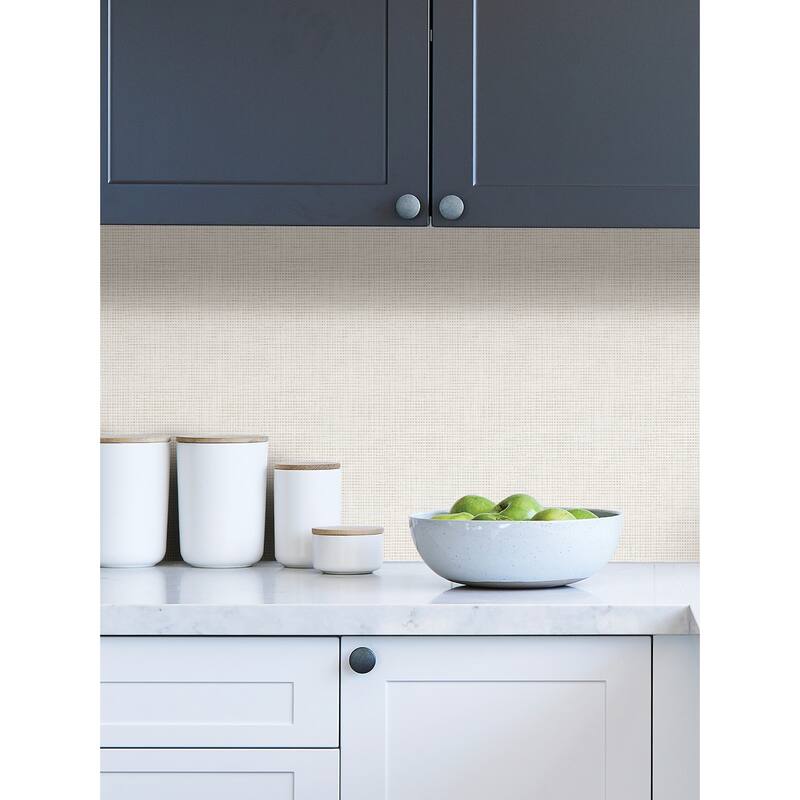 NuWallpaper Cream Nolan Peel & Stick Wallpaper