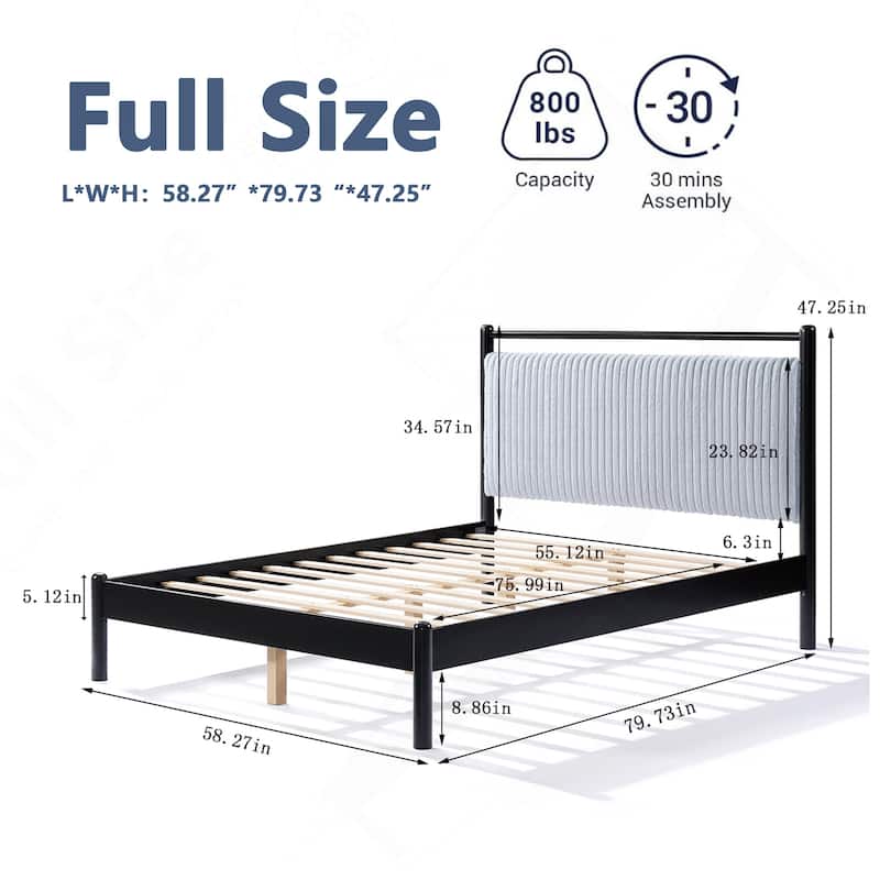 Graceful Bed with Extraordinary Headboard for Supreme Comfort