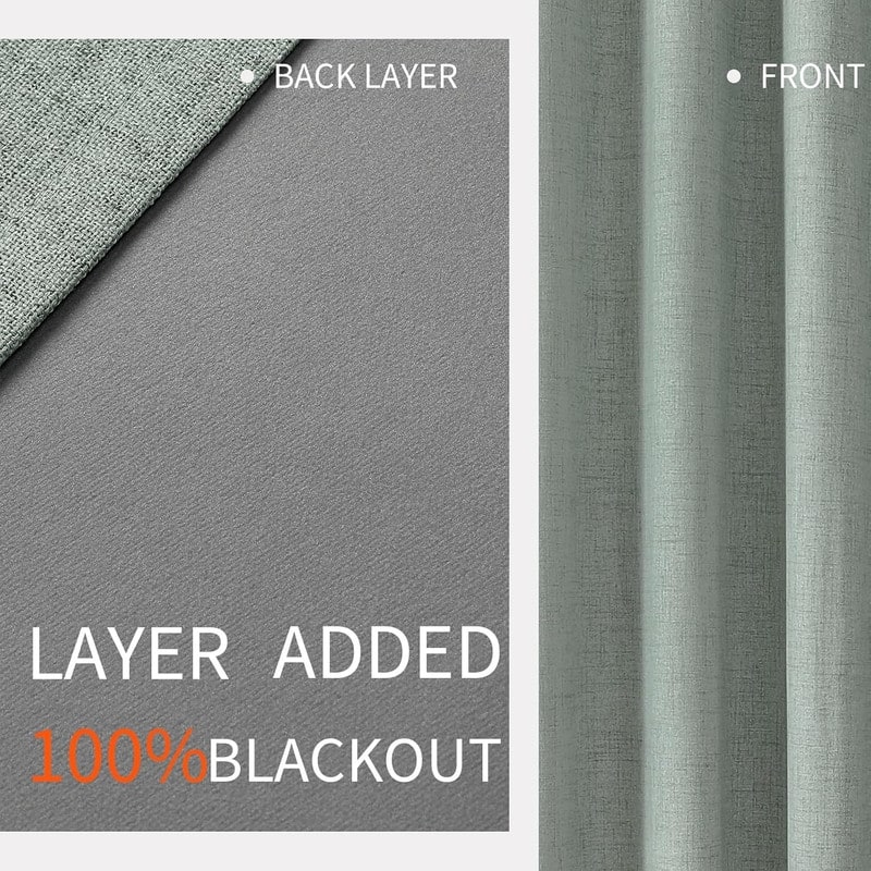Blackout Curtains 120 Inches Long 2 Panels Burg, Room Darkening Curtains