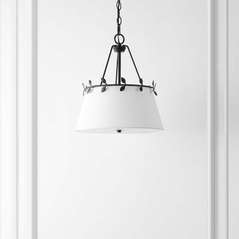 SAFAVIEH Lighting Lizzi 3-Light Adjustable Pendant Chandelier (LED Bulbs Included) - 15 In. x 15 In. x 20-79 In.