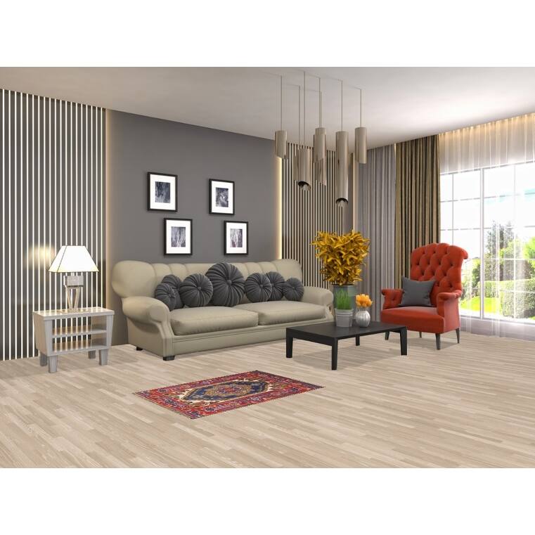 Blue Heriz Serapi Indian Accent Rug Handmade Wool Carpet - 2'0" x 3'0"