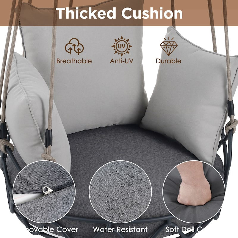 Outdoor Porch Swing Chair Hanging Basket