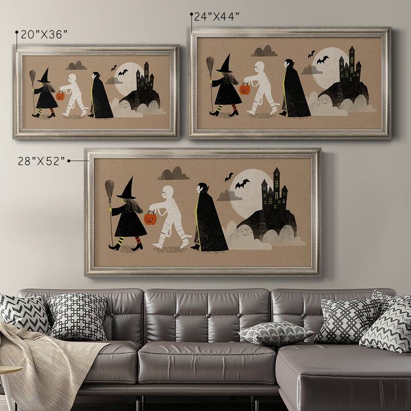 Graphic Halloween Collection D Premium Framed Canvas- Ready to Hang