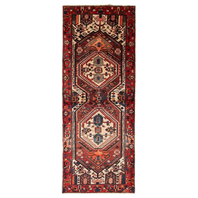 ECARPETGALLERY Hand-knotted Anadol Cream Wool Rug - 3'11 x 9'5 - Cream - 3'11 x 9'5