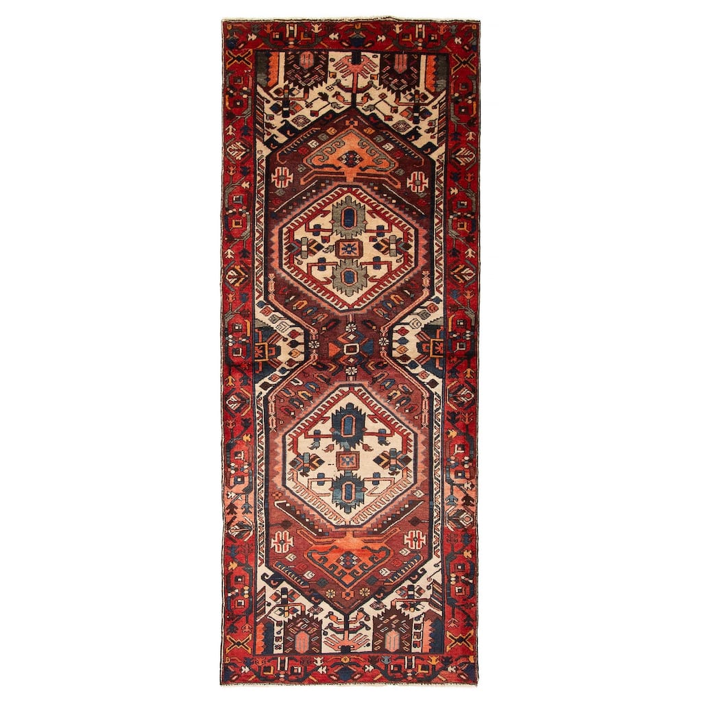 ECARPETGALLERY Hand-knotted Anadol Cream Wool Rug - 3'11 x 9'5
