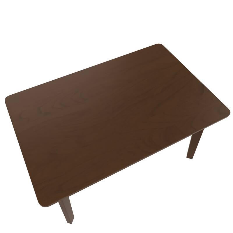 Rustic Farmhouse Dining Table - Solid Wood Frame, Minimalist Modern Dining Table for Kitchen, Dining Room