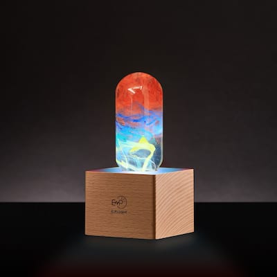 EP Light 6.3" Wood Table Lamp Mood Desk Lamp - Youth-Holiday Gifts - EXACT SIZE