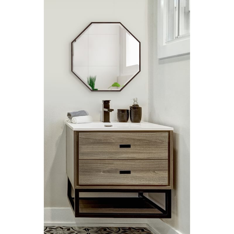 Rhodes Modern Octagonal Wall Mirror