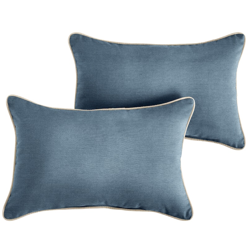 Sunbrella Spectrum Denim Indoor/ Outdoor Pillow (Set of 2)