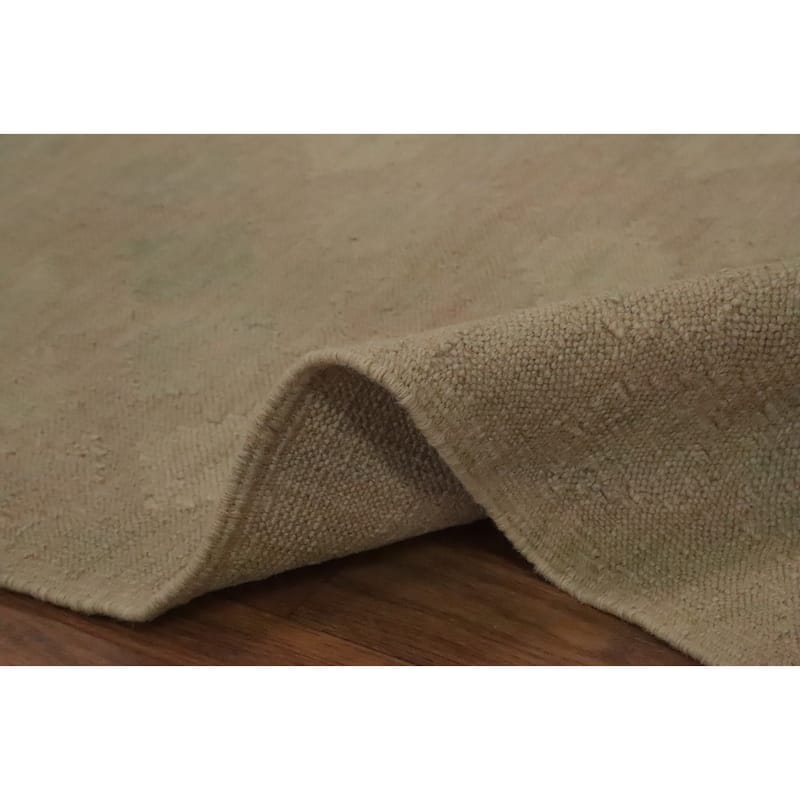 Hand Woven Oriental 100% Wool Carpet Southwestern Tribal Brown Kilim Area Rug - 6' 5'' X 4' 9''