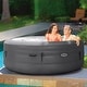 Intex SimpleSpa 4 Person Inflatable Portable Hot Tub w/ Energy ...