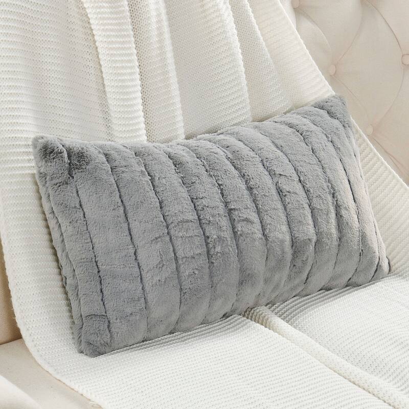 Serenta SuperMink Solid Color Throw Pillow Shell Cushion Cover Set